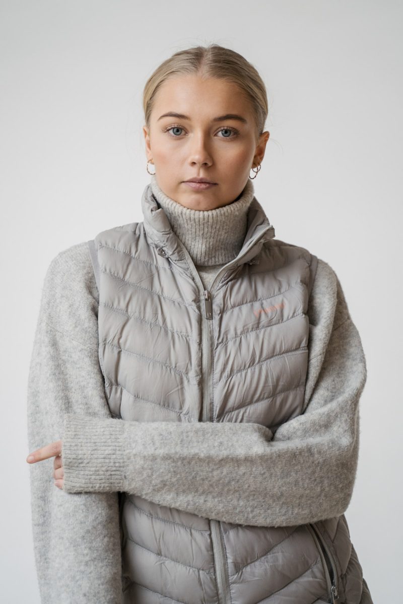 Ingrid, Grey Drizzle Light Vest