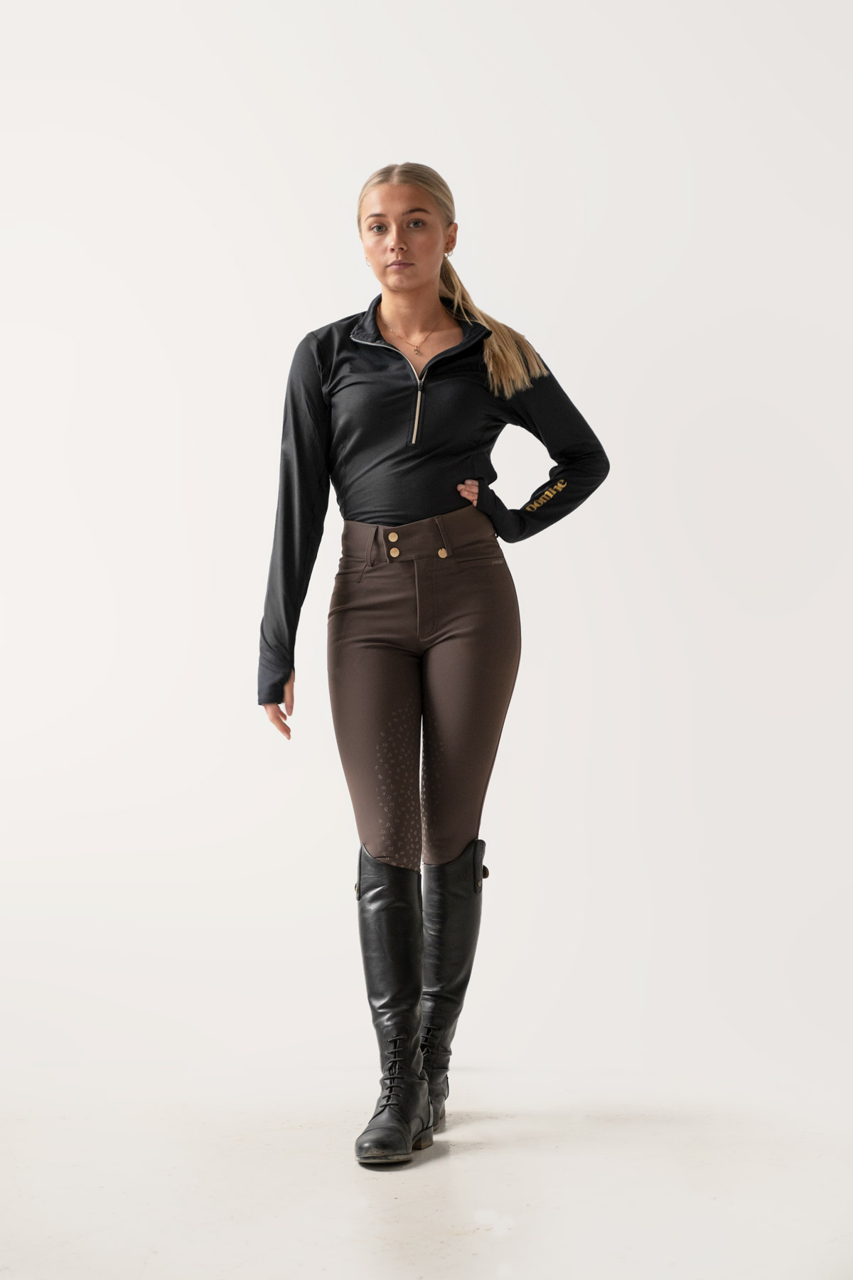 Pantalones clásicos de chocolate Nellie