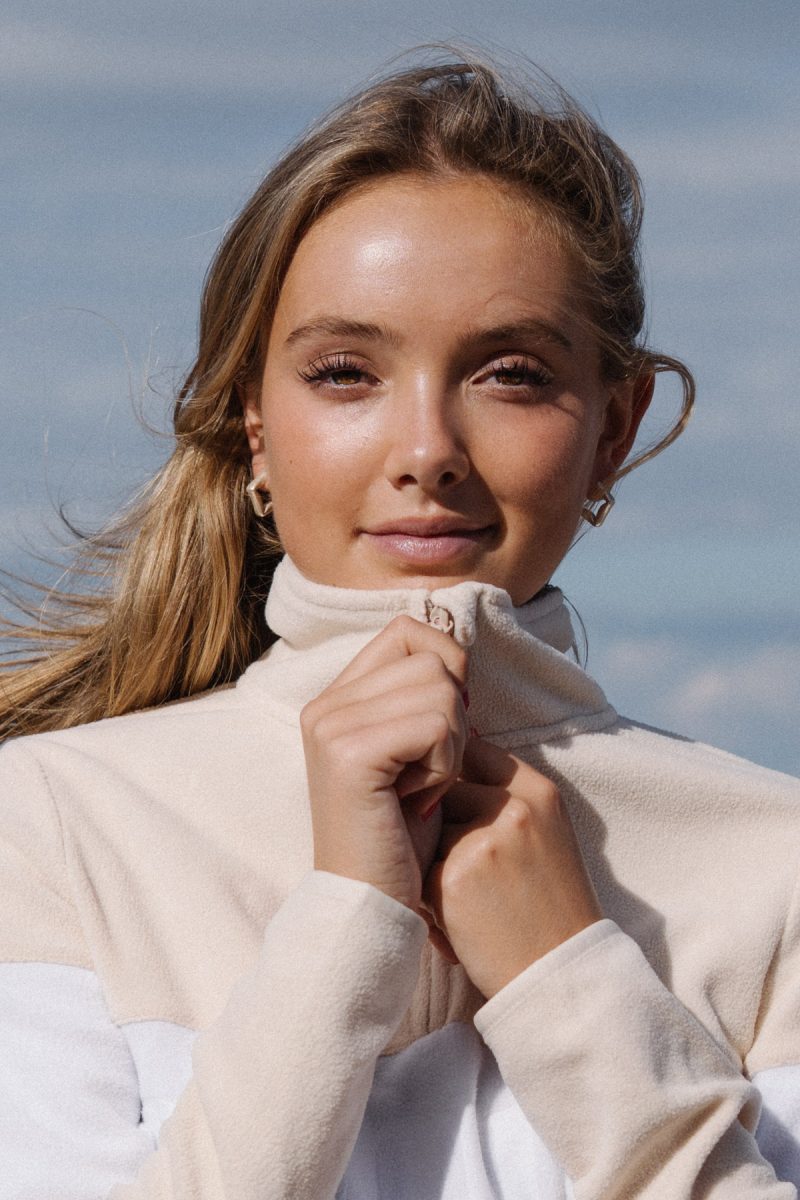 Alix Fleece, Nougat/Beige