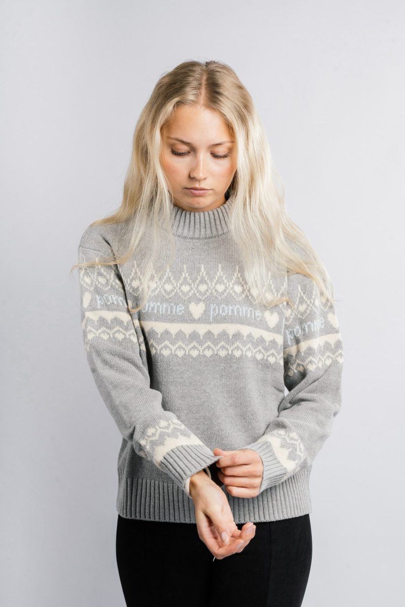 Kiara Strik Sweater, Grå
