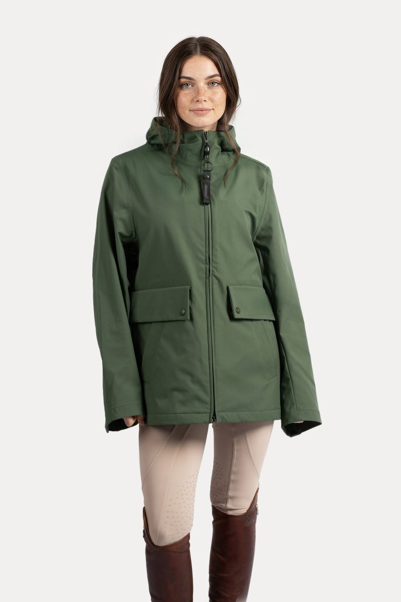 Lova Parkas Short Jacket, Green Forest