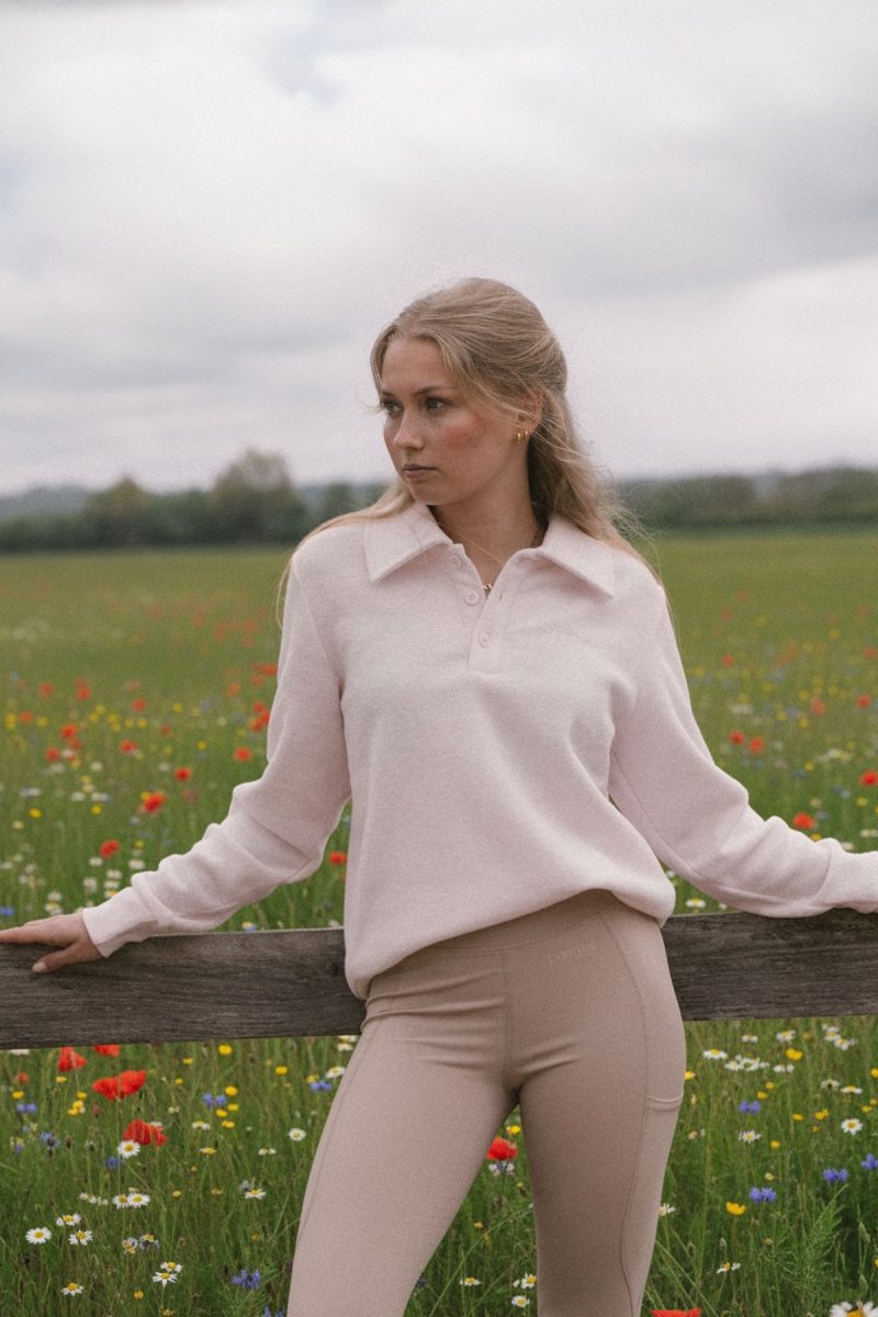 Riviera Terry Shirt, Pink Marshmallow