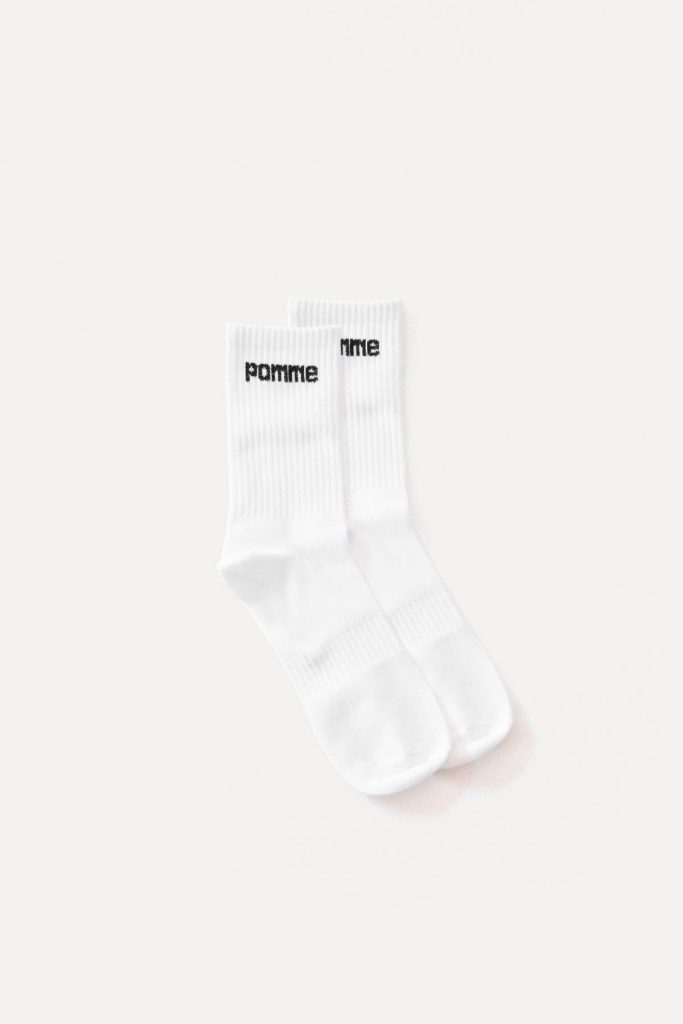 Lisa Tube Sock, White