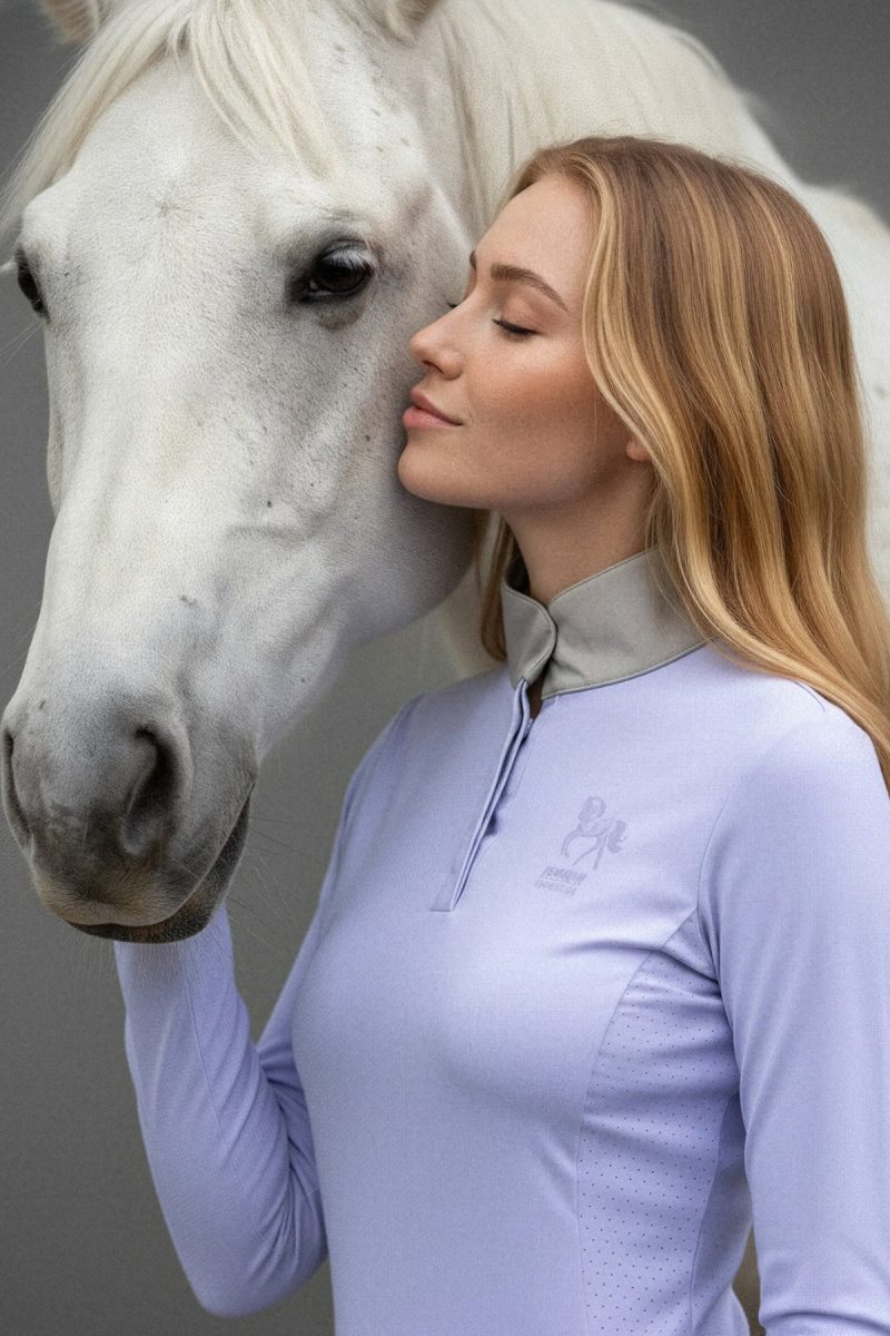 Jessie shirt Competition, Lavender/Cobblestone