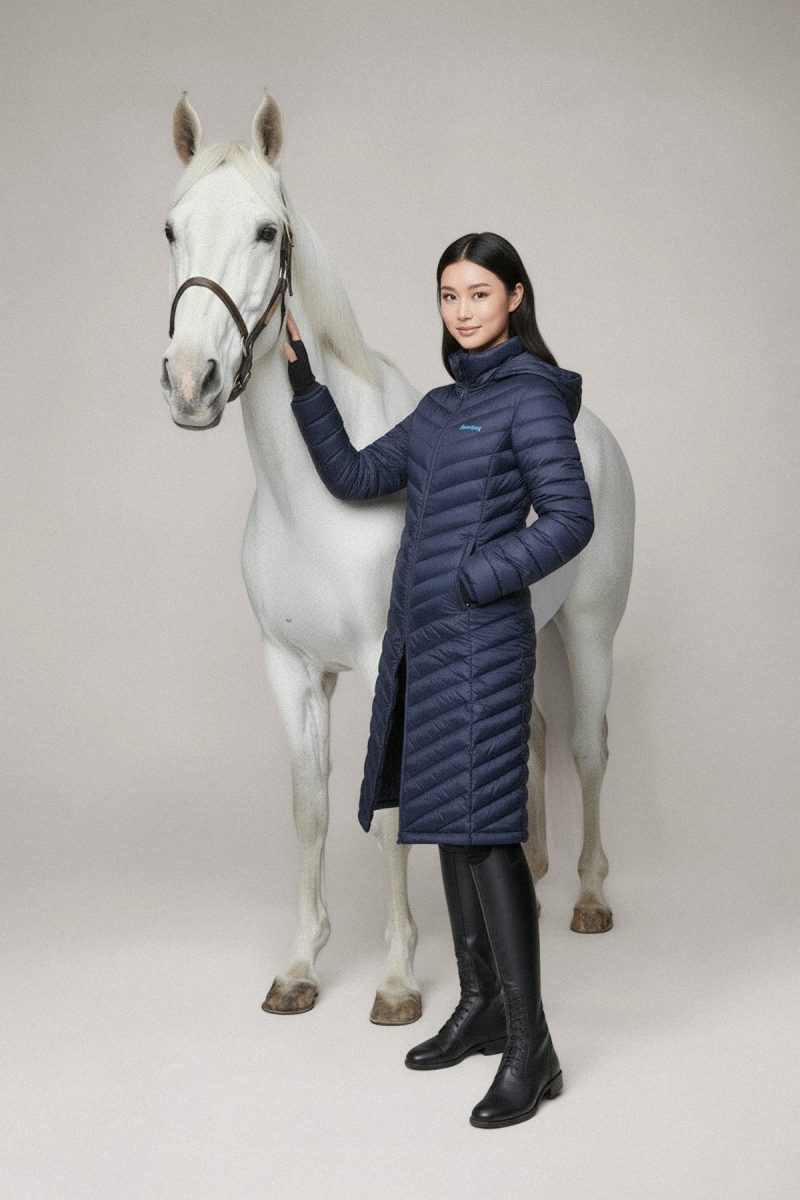 Ingrid Light Jacket Long, Navy