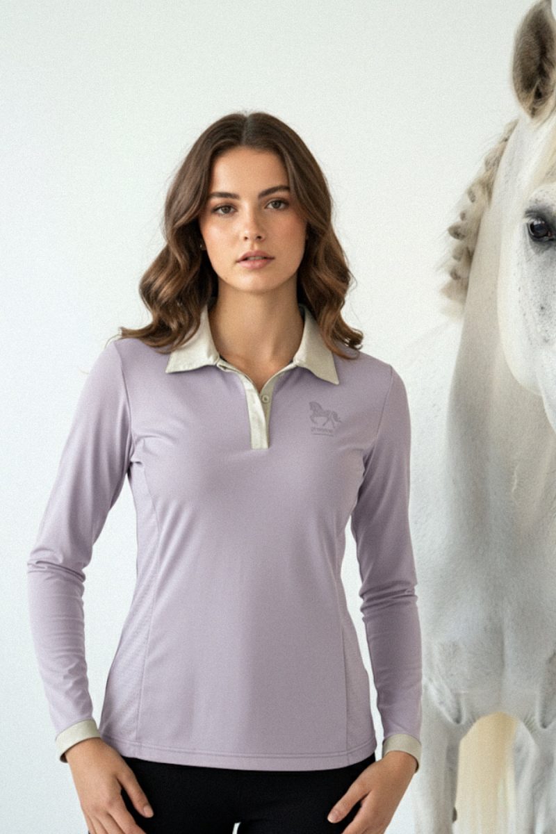 Jessie shirt Piké, Lavender/Cobblestone