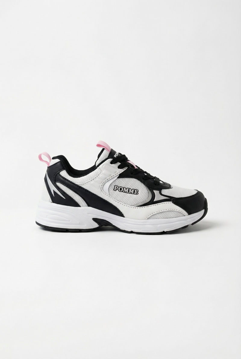 Thea Sneaker, Black/White/Silver